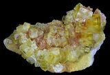 Lustrous, Yellow Cubic Fluorite Crystals - Morocco #32302-1